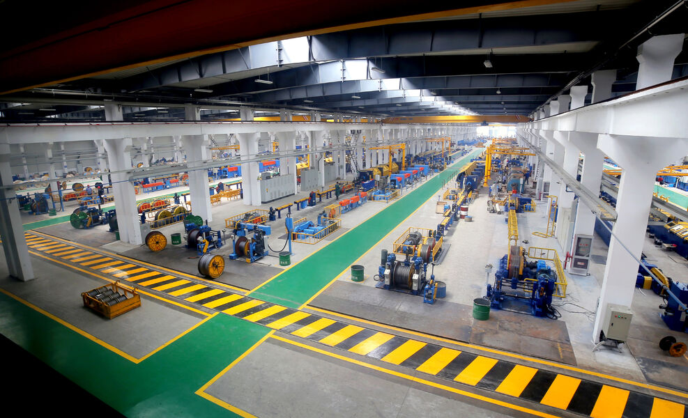 Wuxi Universal Steel Rope Co., Ltd 제조업체의 생산 라인