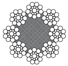 Corde en acier d'ascenseur de construction 8 × 19S avec noyau en fibre et diamètre de 10 mm pour un fonctionnement en douceur