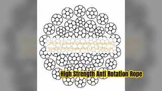 35WxK7 Compacted Wire Rope for Rotary Drilling Rigs