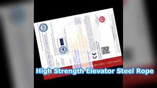 8x19S 8x7 PP Elevator Steel Rope High Strength Performance